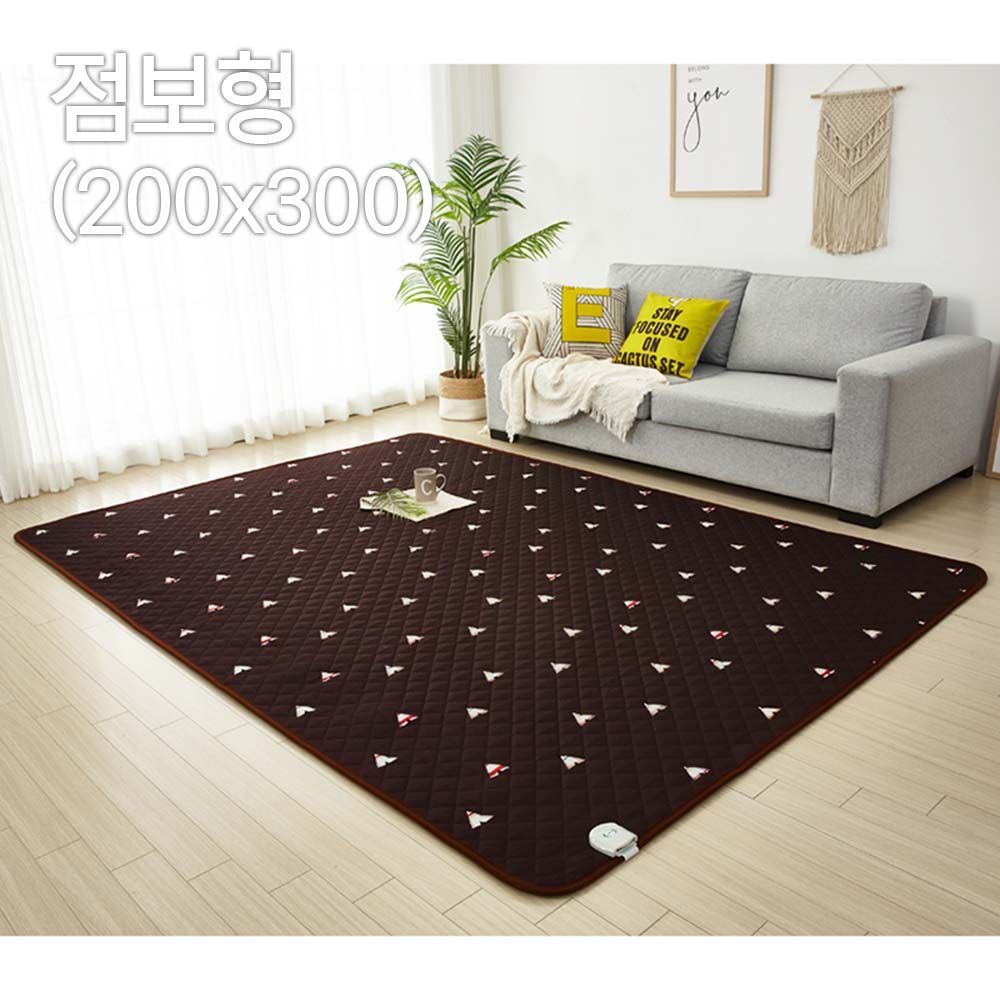 Huriz Dehoohkun EMF Brown Tent Carbon Heating Mat Jumbo Size ( 300X200cm)  JJ-2020_3– Safe & Warm Electric Mat_Made in Korea